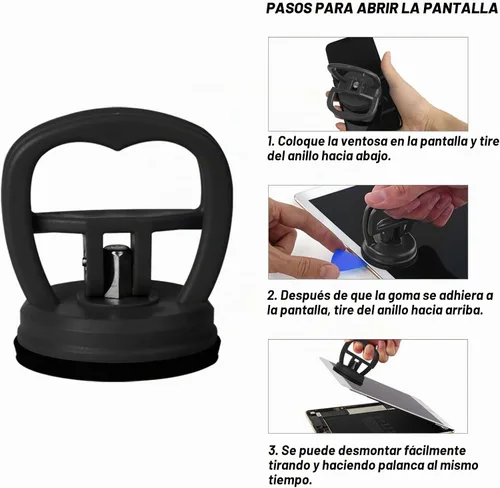 Vista 3 de Kaisiking Ventosa de pantalla de 2 PCS para reparación de LCD en iPhone, iPad e iMac