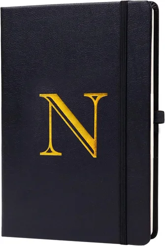Vista 19 de Cuaderno de negocios para hombres y mujeres, cuaderno A5 con A-Z, cuaderno de papel de escritura de doble cara con divisores, diario de viaje