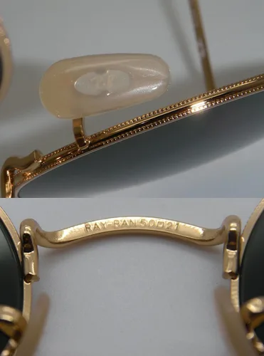 Vista 7 de Ray-Ban Authentic RB 3447 001 - Lentes redondas de metal dorado con marco dorado