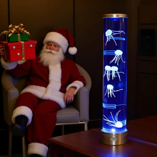 Vista 5 de Lightahead Lámpara LED de Medusas Acuáticas de Ambiente con 5 Efectos de Luz que Cambian de Color. La Definitiva Lámpara de Ambiente Extra Grande