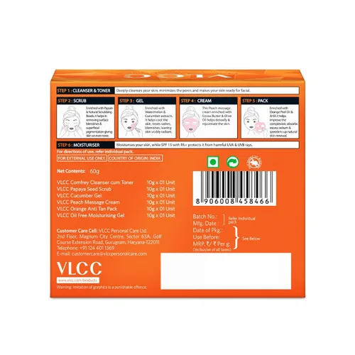 Vista 9 de VLCC Kit facial individual de fruta de papaya (60gm)