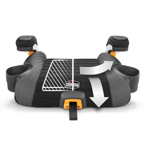 Vista 15 de Chicco GoFit ClearTex Plus Asiento elevador sin espalda, accesorio de ErgoBoost - Acolchado de espuma ultra cómodo, asa de transporte integrada