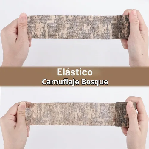 Vista 7 de DROK 4/10 Rollos de Cinta de Camuflaje Autoadhesiva, Vendaje de Camuflaje para Deportes al Aire Libre, Escalada, Camping, 2/3 Pulgadas x 4.5 Metros