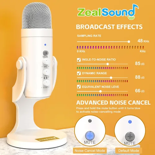 Vista 11 de ZealSound - Micrófono podcast para iPhone, PC y Android con reducción