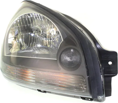 Vista 3 de Evan Fischer Faro delantero lateral del conductor y del pasajero para Hyundai Tucson 2005-2009 halógeno con bombillas con luz de señal de giro