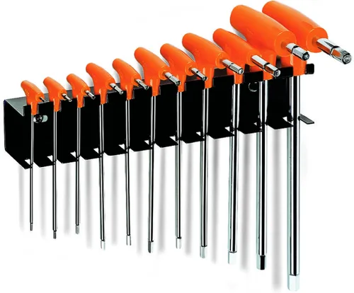 Vista 7 de Beta 96T Llave Hexagonal con Mango en T Métrica de 2.5mm Llave Allen Ergonómica de Alto Torque con Puntas Hexagonales Duales Agujero