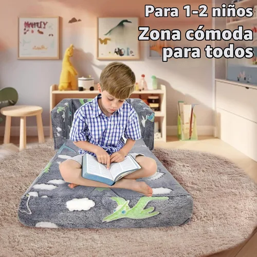 Vista 5 de Asou - Sofá infantil que brilla en la oscuridad, sofá plegable para jugar