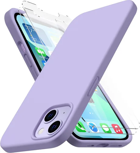 Vista 18 de CellEver Funda de silicona resistente para iPhone 12 y 12 Pro, dos protectores de pantalla de vidrio inastillables, protección militar contra Negro