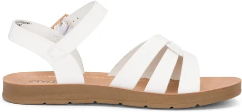 Vista 3 de STYLISH S KALI-K Sandalias cómodas de suela acolchada con tiras y puntera abierta para niñas pequeñas