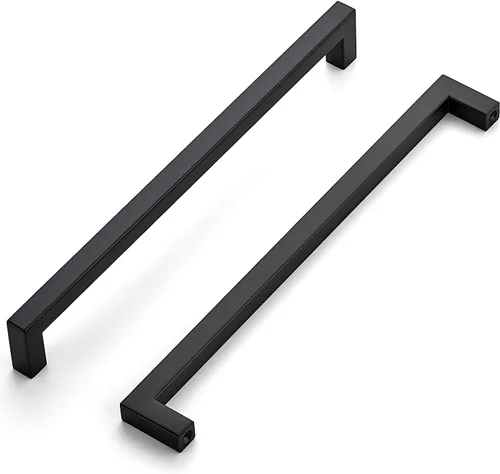 Vista 13 de Home Expert Paquete de 30 tiradores cuadrados para gabinete, color negro mate de 5 pulgadas, accesorios de cocina para armario