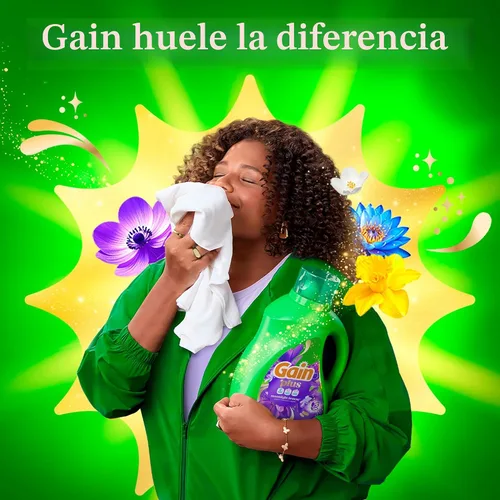 Vista 9 de Gain Detergente líquido para ropa Plus, más limpio, más fresco, ahora con aroma Oxi, Moonlight Breeze, 99 onzas líquidas, 75 cargas