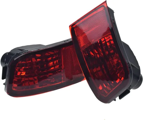 Vista 6 de Kison 2 piezas parachoques trasero reflector faro antiniebla izquierda derecha para Toyota Land Cruiser Prado 120 Series Grj120 Trj120 Fj120
