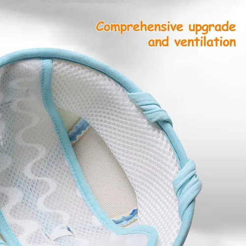 Vista 7 de Casco de seguridad para bebé, protector de cabeza de bebé transpirable para gatear y caminar, casco suave para bebés, anticolisión, ultraligero