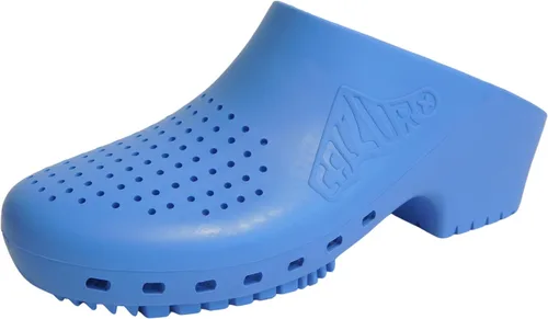 Vista 9 de CALZURO Zuecos de trabajo clásicos con agujeros, zuecos de trabajo unisex para mujeres y hombres, zapatos antideslizantes, zapatos de cocina de goma