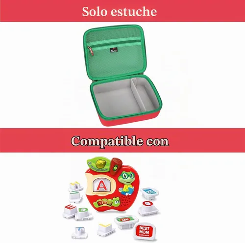 Vista 7 de Mchoi Estuche de almacenamiento para el juego de letras magnéticas de Leapfrog Tad's Fridge Phonics, solo funda