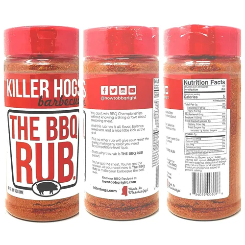 Vista 3 de Killer Hogs Paquete variado de barbacoa – barbacoa caliente, bistec, condimento A.P. y original BBQ Rub – Paquete de 4 botellas – 48 oz en total