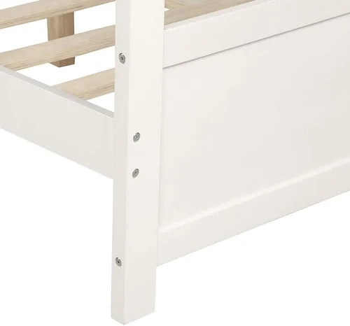 Vista 8 de Harper & Bright Designs - Estructura de cama de madera Blanco con cajones de almacenamiento