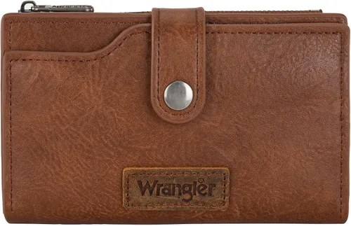 Vista 10 de Wrangler - Billetera para mujer con tarjetero plegable, cierre y ventana para identificación