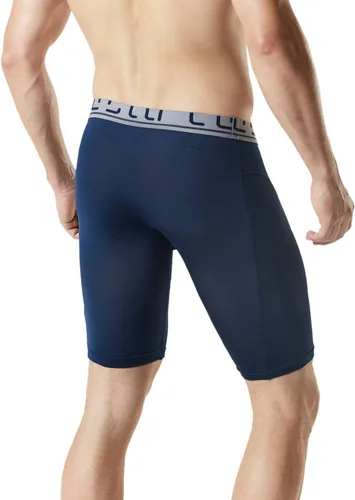Vista 3 de TSLA Paquete de 2 calzoncillos tipo bóxer transpirables para hombre, de malla refrescante, con bolsa