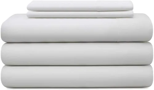 Vista 12 de Juego de sábanas de algodón de 15 pulgadas de profundidad con 2 fundas de almohada de 800 hilos para cama individual de 4 piezas