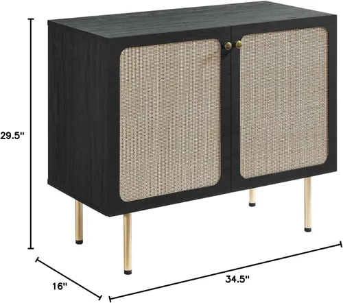 Vista 3 de Modway EEI-6200-BLK Chaucer Accent Armario, negro