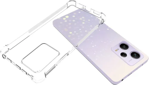 Vista 3 de USTIYA Funda para Xiaomi Poco X5 Pro 5G/Redmi Note 12 Pro 5G Clear TPU Cuatro Esquinas Cubierta Protectora Transparente Suave