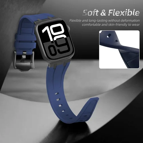 Vista 3 de Raycarrey AP - Correas deportivas de lujo para Apple Watch Band Ultra 3/2/1 1.929 in 1.811 in 1.772 in 1.732 in 1.654 in 1.614 in 1.575 in 1.496 in