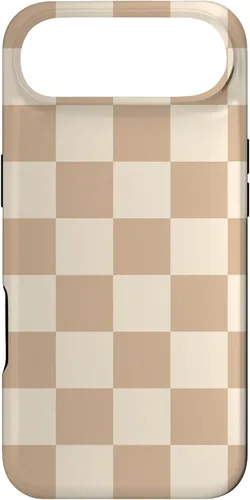 Vista 27 de Light Beige Classic Checkered Big Checkerboard Case for iPhone 17