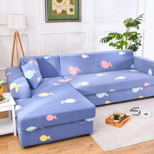 Vista 47 de IMYOGI Fundas de sofá de alta elasticidad, funda de sofá elástica con patrón de elastano, fundas de sofá de dos plazas, 1 pieza, protector de perro