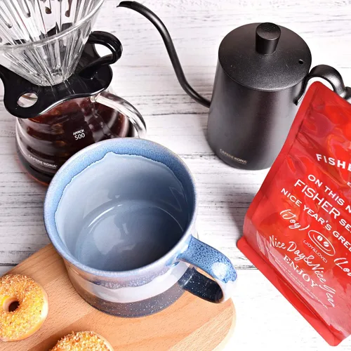 Vista 6 de Bosmarlin Taza de café grande de cerámica, taza de té grande para la oficina y el hogar, 21 onzas, apta para lavavajillas y microondas, 1 unidad Azul