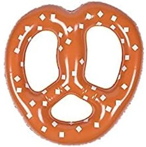Vista 2 de Inflar pretzel para decoración de Oktoberfest 15 pulgadas 1 unidad