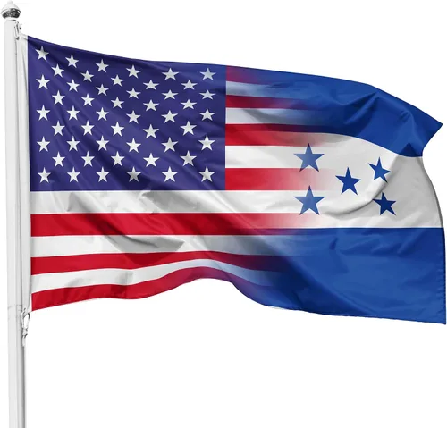 Vista 11 de Bandera de República Dominicana de Puerto Rico de 3 x 5 pies, 3 x 5 pies, nailon para exteriores e interiores, 3 x 5 pies, Fla gcon ojales de latón