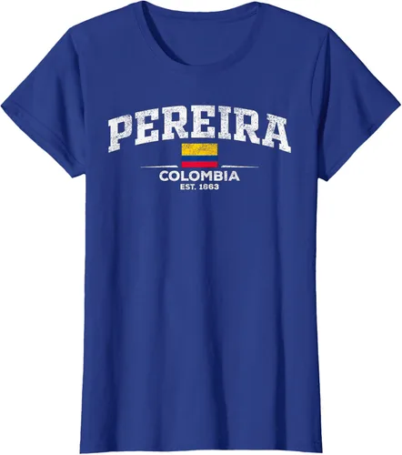 Vista 60 de Camiseta Pereira Colombia, Negro