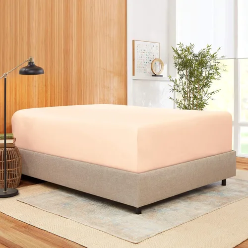 Vista 7 de 100 % algodón natural de 400 hilos, 1 pieza con bolsillo profundo de 21 pulgadas y 2 fundas de almohada, juego de sábanas de 3 piezas