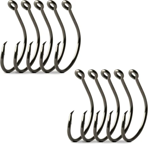 Vista 7 de Mustad Círculo de compensación demonio, 1 x fuerte, níquel negro