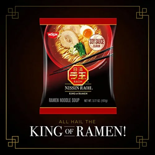 Vista 7 de Nissin RAOH - Sopa de fideos ramen, salsa de soja, 3.77 onzas (paquete de 6)