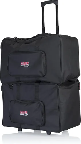 Vista 8 de Gator Cases - Bolsa de mano para sostener hasta (4) accesorios de iluminación LED estilo par con divisores ajustables