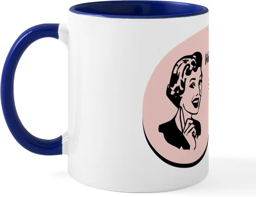 Vista 58 de CafePress Coffee Then Payroll Mugs - Taza de café de cerámica (11 oz)