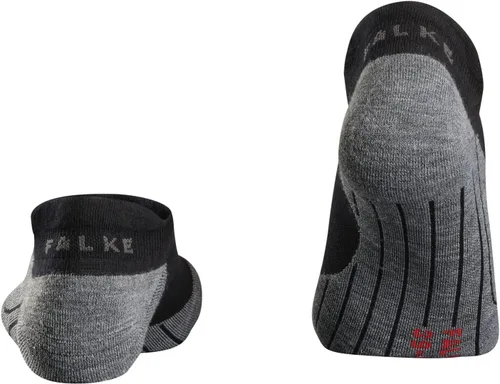 Vista 2 de FALKE Calcetines para correr RU4 Endurance Invisible para hombre, secado rápido, 1 par Negro (mezcla negra 3010)