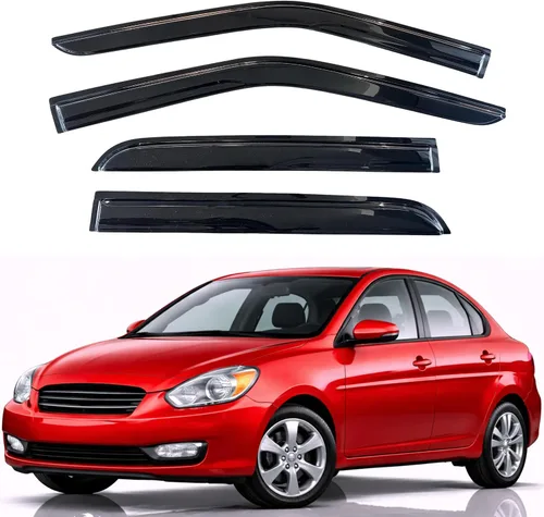 Vista 306 de KPY Moldura deflectora de viento con protección contra la lluvia compatible con Mazda CX-3 2016-2021 (CX3), 4 unidades, para ventana lateral