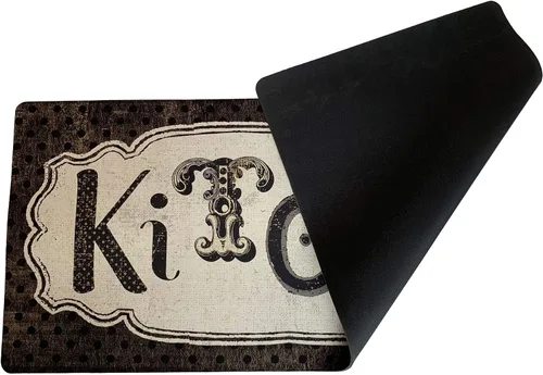 Vista 5 de Alfombra antideslizante, impermeable, para cuarto de servicio, lavadero, cocina, entrada, de 20 x 48 pulgadas