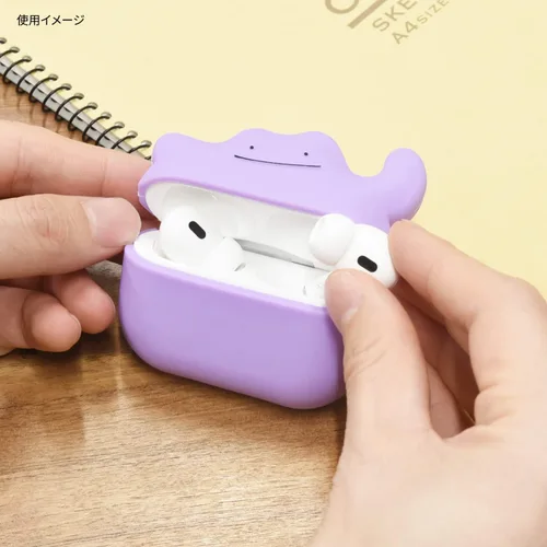 Vista 6 de Gourmandise POKE-810B - Funda de silicona compatible con AirPods Pro (2ª generación) / AirPods Pro, Metamon