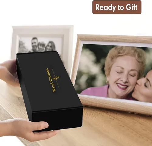 Vista 2 de Campanillas de viento grandes para exteriores, tono profundo, conmemorativo/condolencia, regalo para el día de la madre/padre, campanillas de viento