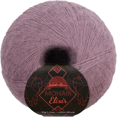 Vista 43 de JubileeYarn Mohair Elixir Yarn - 50g/Skein Baby Wool Blend - Cosmopolitan - 1 Skein