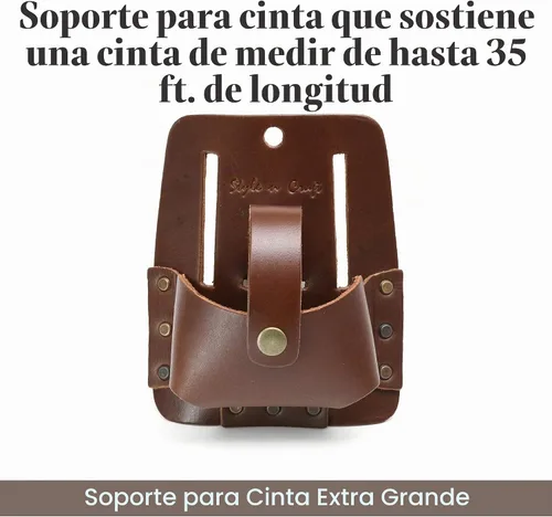 Vista 2 de Style n Craft Extra Large Tape Holder, Full-Grain Leather Tool Pouch