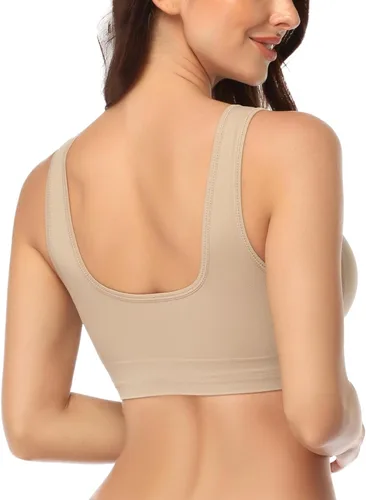 Vista 71 de Coobie Brasier sin costuras de cobertura completa para mujer con acolchado extraíble para mayor comodidad