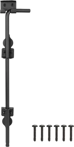 Vista 9 de Perno de Caña de 12 Pulgadas para Puerta, Varilla de Caída, Herraje Resistente para Puerta, Pestillo de Suelo para Cercas de Madera, Tope