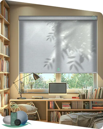 Vista 20 de Muestras de tela multicolor de persianas motorizadas Yoolax Light Filtering, Room Darkening, Sheer, Multicolor Fabric Swatches, Preview