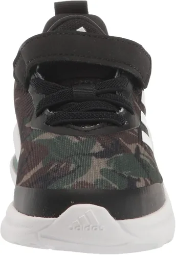 Vista 2 de adidas Tenis de correr unisex Fortarun-2022 para niños, Core NegroNube BlancoGris Seis