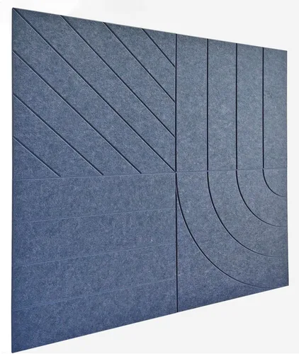 Vista 2 de Paneles acústicos cuadrados de 11.18 pulgadas, paquete de 12 paneles de pared que absorben el sonido, azulejos decorativos de fieltro insonorizados